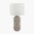 Pacific Lifestyle Meribel Geo Textured Tall Ceramic Table Lamp - Grey