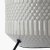 Pacific Lifestyle Meribel Geo Textured Ceramic Table Lamp - Grey