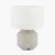 Pacific Lifestyle Meribel Geo Textured Ceramic Table Lamp - Grey