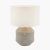Pacific Lifestyle Meribel Geo Textured Ceramic Table Lamp - Grey
