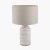 Pacific Lifestyle Alina White Dot Design Stoneware Table Lamp Base