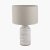 Pacific Lifestyle Alina White Dot Design Stoneware Table Lamp Base