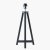 Pacific Lifestyle Whitby Wood Tapered 4 Post Table Lamp Base - Matt Black