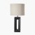 Pacific Lifestyle Block Ceramic Tall Table Lamp - Black