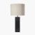 Pacific Lifestyle Block Ceramic Tall Table Lamp - Black
