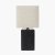 Pacific Lifestyle Block Ceramic Rectangular Table Lamp - Black