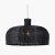 Pacific Lifestyle Caswell Rattan Dome Pendant - Black