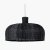 Pacific Lifestyle Caswell Rattan Dome Pendant - Black