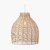 Pacific Lifestyle Caswell Rattan Cloche Pendant - Natural