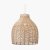 Pacific Lifestyle Caswell Rattan Cloche Pendant - Natural