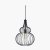 Pacific Lifestyle Dania Metal Shaped Wire Pendant - Matt Black