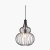 Pacific Lifestyle Dania Metal Shaped Wire Pendant - Matt Black