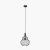 Pacific Lifestyle Dania Metal Shaped Wire Pendant - Matt Black