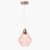 Pacific Lifestyle Lisbon Optic Diamond Glass Pendant - Rose
