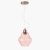Pacific Lifestyle Lisbon Optic Diamond Glass Pendant - Rose
