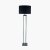 Pacific Lifestyle Langston Metal Column Floor Lamp Base - Matt Black