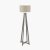 Pacific Lifestyle Whitby Wood Tapered 4 Post Floor Lamp Base - Grey Wash