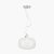 Pacific Lifestyle Azores Textured Glass Oval Pendant - Clear