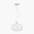 Pacific Lifestyle Azores Textured Glass Oval Pendant - Clear