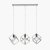 Pacific Lifestyle Alessio Metal 3 Cube Pendant - Shiny Nickel
