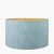 Pacific Lifestyle Stellan Slubbed Faux Silk Gold Lined Cylinder Lampshade 30cm - Duck Egg