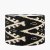 Pacific Lifestyle Lars Ikat Patterned Cylinder Lampshade 35cm - Black