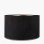 Pacific Lifestyle Stellan Slubbed Faux Silk Gold Lined Cylinder Lampshade 40cm - Black