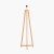 Pacific Lifestyle Whitby Wood Tapered 4 Post Floor Lamp Base - Natural