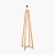 Pacific Lifestyle Whitby Wood Tapered 4 Post Floor Lamp Base - Natural