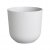 Elho Jazz Round 14cm Silky White Plant Pot