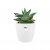 Elho Brussels Round Mini 9.5cm White Plant Pot