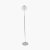 Pacific Lifestyle Chaplin Concrete and Brushed Chrome Floor Lamp