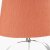Pacific Lifestyle Hallie Clear Glass Table Lamp with Terracotta Shade