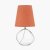 Pacific Lifestyle Hallie Clear Glass Table Lamp with Terracotta Shade