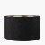 Pacific Lifestyle Stellan Slubbed Faux Silk Gold Lined Cylinder Lampshade 45cm - Black