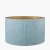 Pacific Lifestyle Stellan Slubbed Faux Silk Gold Lined Cylinder Lampshade 45cm - Duck Egg