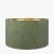 Pacific Lifestyle Stellan Slubbed Faux Silk Gold Lined Cylinder Lampshade 40cm - Green