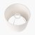 Pacific Lifestyle Lys White Self Lined Linen Tapered Lampshade 25cm