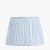 Pacific Lifestyle Thiago Stripe Mushroom Pleat Tapered Lampshade 35cm - Ocean Blue