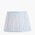 Pacific Lifestyle Thiago Stripe Mushroom Pleat Tapered Lampshade 40cm - Ocean Blue