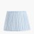 Pacific Lifestyle Thiago Stripe Mushroom Pleat Tapered Lampshade 45cm - Ocean Blue