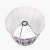 Pacific Lifestyle Izara Ikat Patterned Mushroom Pleat Tapered Lampshade 30cm - Lilac