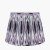 Pacific Lifestyle Izara Ikat Patterned Mushroom Pleat Tapered Lampshade 30cm - Lilac