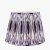 Pacific Lifestyle Izara Ikat Patterned Mushroom Pleat Tapered Lampshade 30cm - Lilac