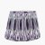 Pacific Lifestyle Izara Ikat Patterned Mushroom Pleat Tapered Lampshade 30cm - Lilac