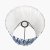 Pacific Lifestyle Izara Ikat Patterned Mushroom Pleat Tapered Lampshade 30cm - Ocean Blue