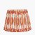 Pacific Lifestyle Izara Ikat Patterned Mushroom Pleat Tapered Lampshade 35cm - Cinnamon