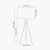 Pacific Lifestyle Houston Metal Tripod Table Lamp - Brushed Silver