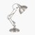 Pacific Lifestyle Alonzo Metal Angled Task Table Lamp - Brushed Chrome