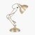 Pacific Lifestyle Alonzo Metal Angled Task Table Lamp - Brass